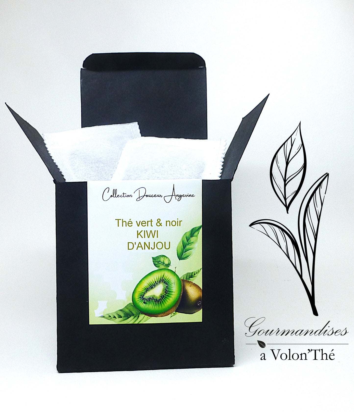 DA05- Thé vert et noir au Kiwi d'Anjou Collection DOUCEUR ANGEVINE®