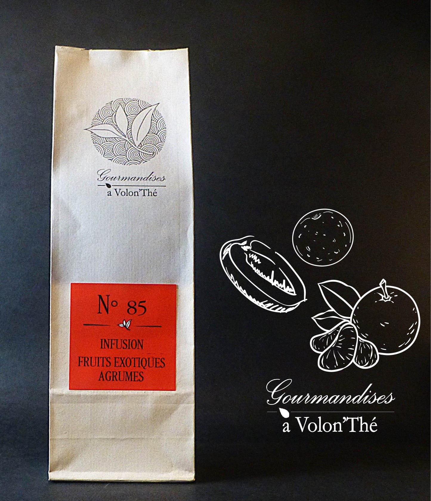 85- TISANE INFUSION FRUITS EXOTIQUES AGRUMES