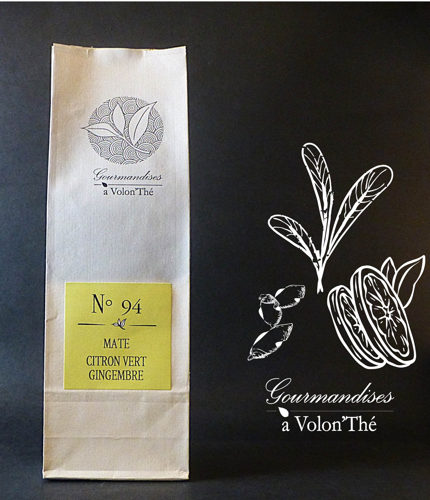 94- MATE VERT CITRON GINGEMBRE