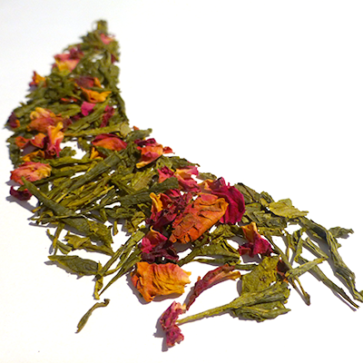35- THÉ VERT CERISE ROSE