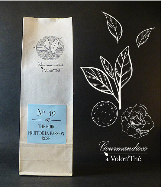 49- THÉ NOIR FRUIT DE LA PASSION ROSE