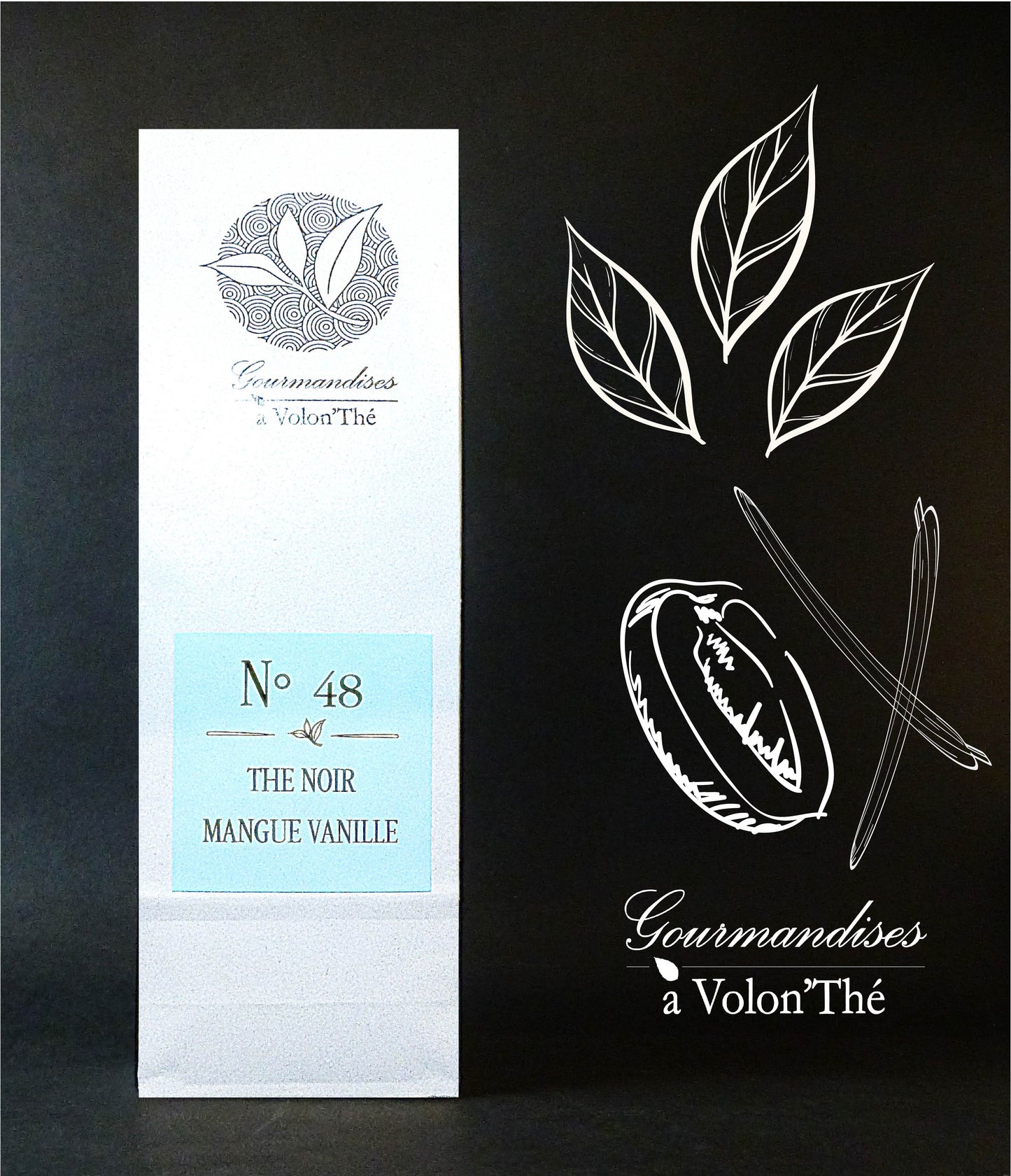 48- THÉ NOIR MANGUE VANILLE