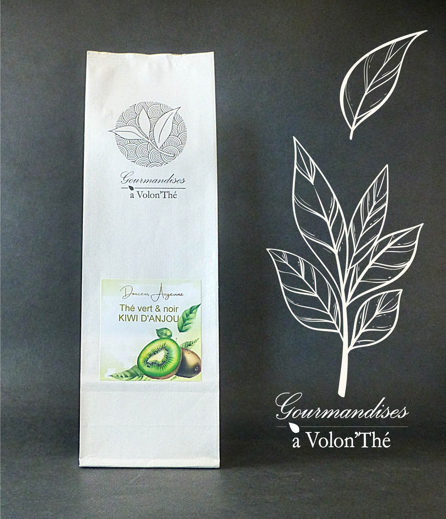 DA05- THÉ VERT ET NOIR AU KIWI D'ANJOU