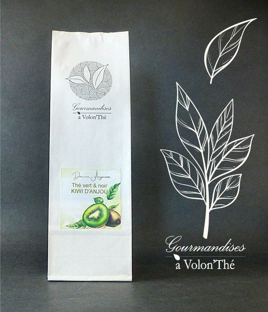 DA05- Thé vert et noir au Kiwi d'Anjou Collection DOUCEUR ANGEVINE®