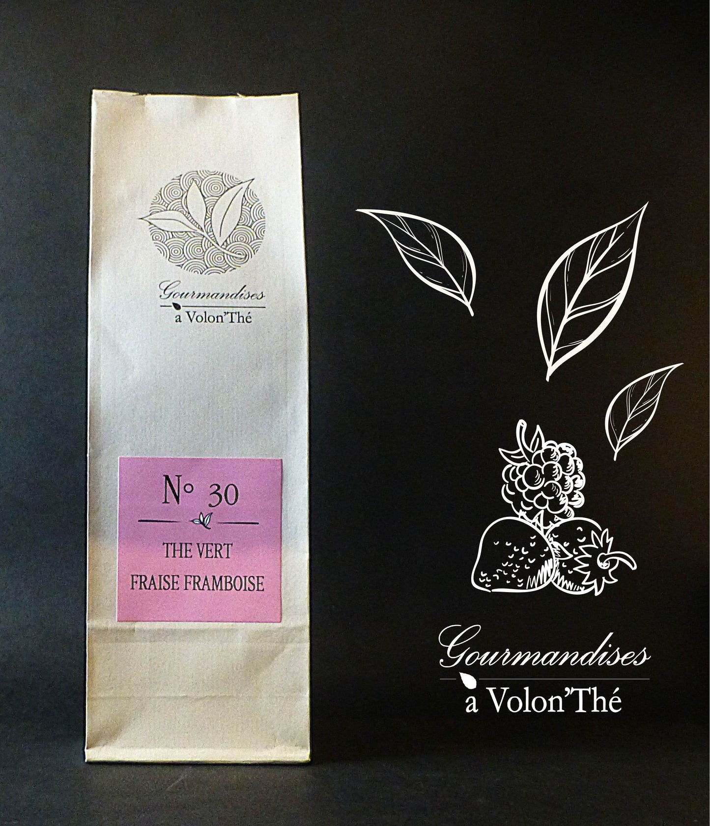 30- THÉ VERT FRAISE FRAMBOISE