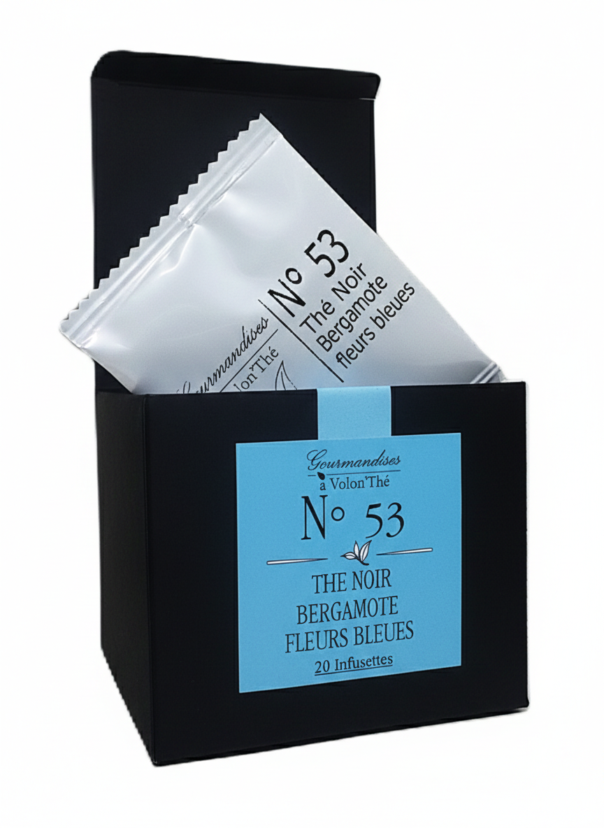53- THÉ NOIR BERGAMOTE FLEURS BLEUES