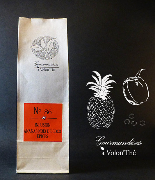 86- TISANE INFUSION ANANAS NOIX DE COCO EPICES