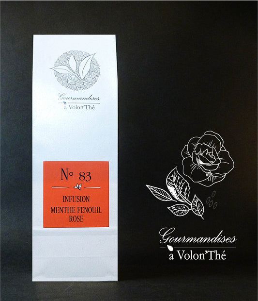 83- TISANE INFUSION FENOUIL MENTHE ROSE