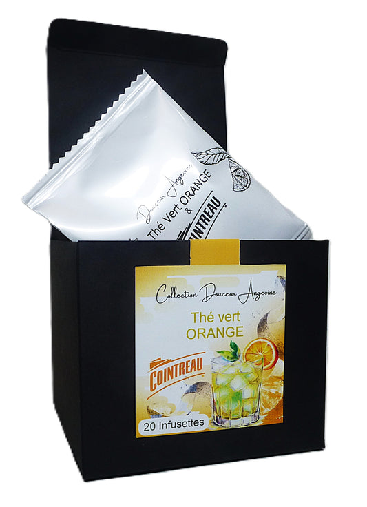 DA01- INFUSETTES Thé vert Orange Cointreau® Collection DOUCEUR ANGEVINE®