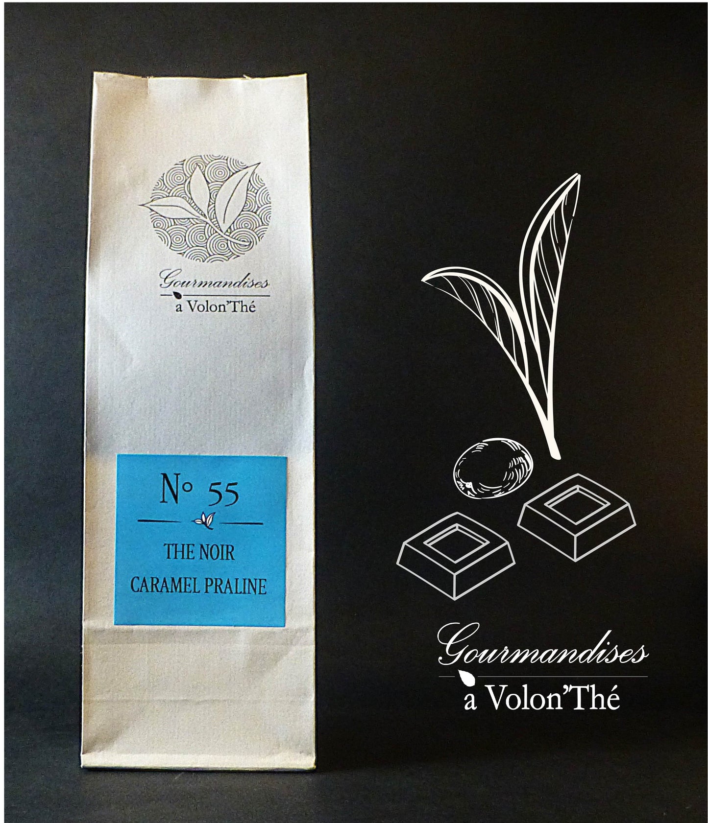 55- THÉ NOIR CARAMEL PRALINE