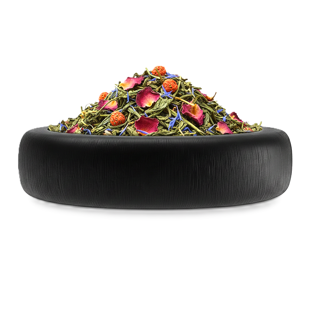 45- THÉ VERT FRAISE ROSE