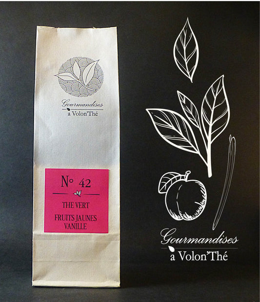 42- THÉ VERT FRUITS JAUNES VANILLE